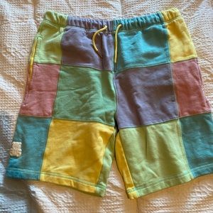 Teddy Fresh Patchwork shorts sz m